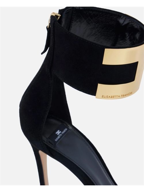 SUEDE SANDALS ELISABETTA FRANCHI | SA91L62E2110 nero